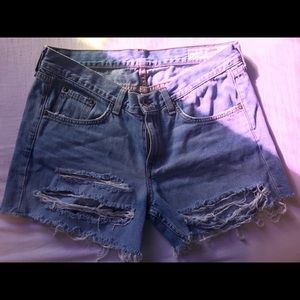 Rag & Bone denim jean shorts.